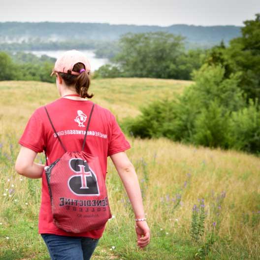 A BCYC Immersion student on a hike